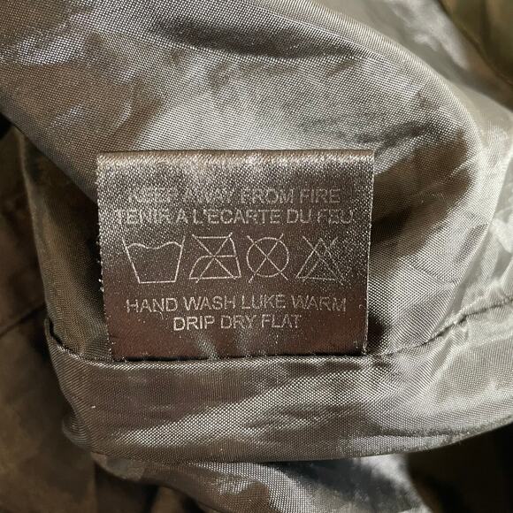 OUTDOOR SPORTSWEAR Hooded Parka Jacket Color Block Gray MEN'S Sz Large Gorpcore - Picture 7 of 9